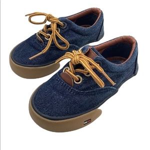 Tommy Hilfiger Dennis Lace up dark denim sneakers size 5 EUC